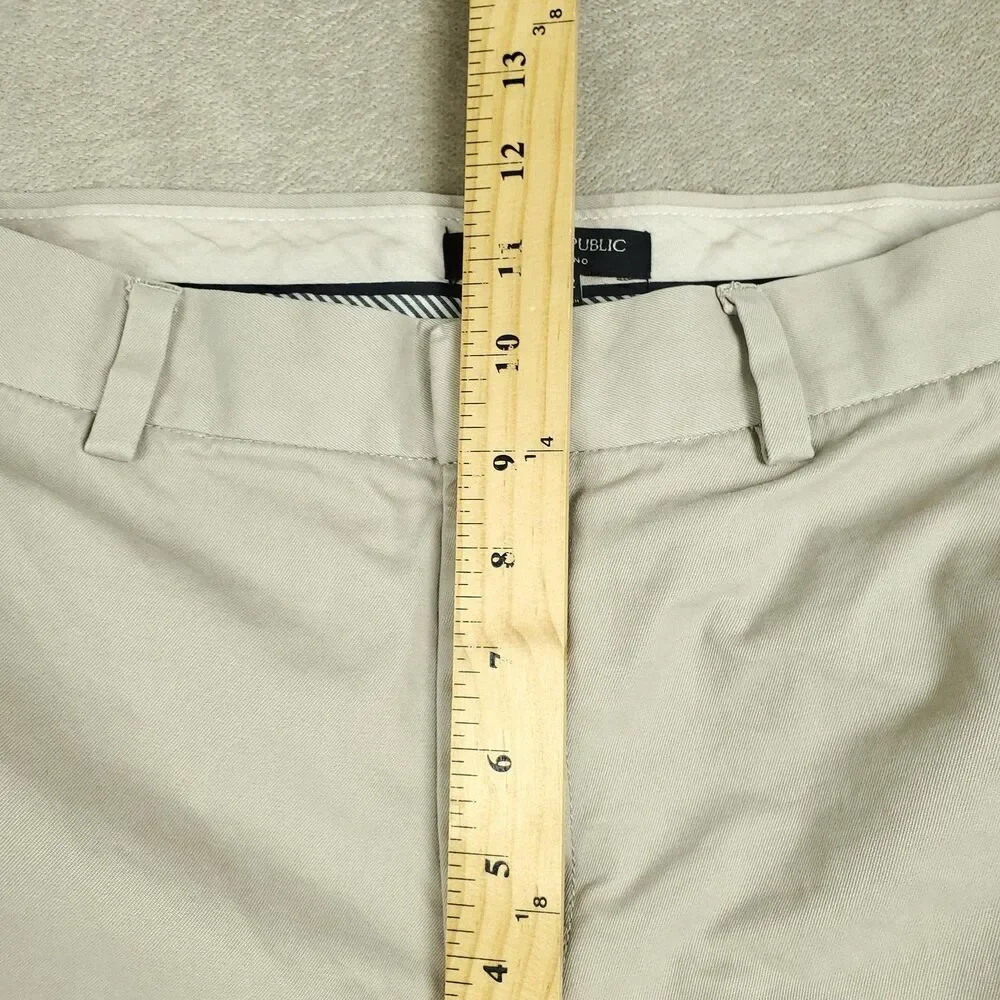 Banana Republic Aiden Chino Pants Mens 32x32 Beige Khaki Regular Fit Casual